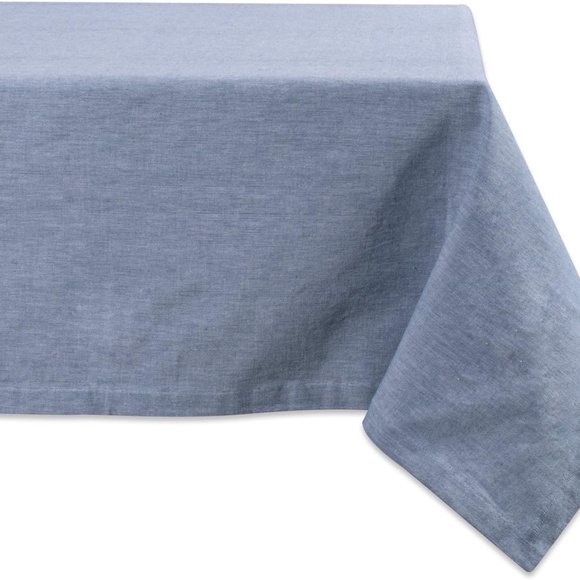 Design Imports Chambray Tablecloth – Blue – 60" x 120" – NWT - Picture 1 of 2